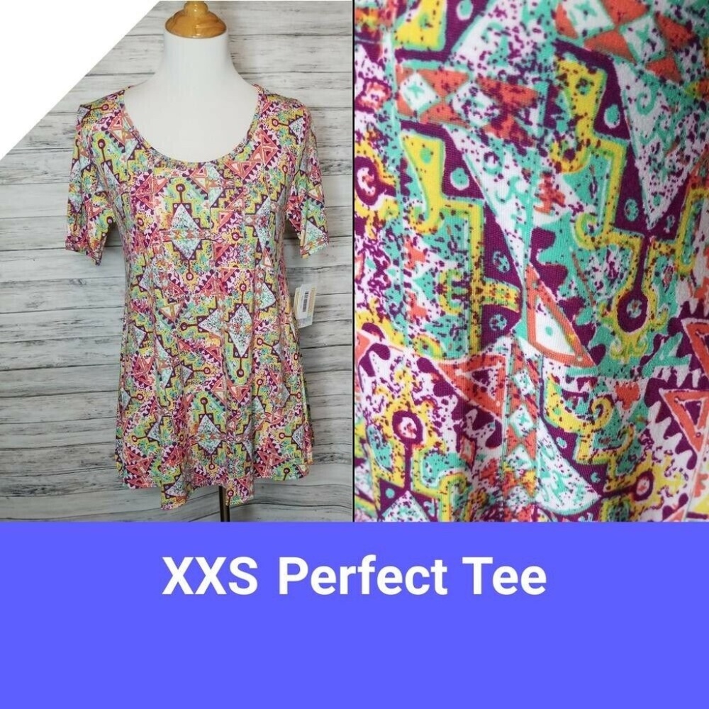 LuLaRoe Perfect T Shirt Multi design size XXS